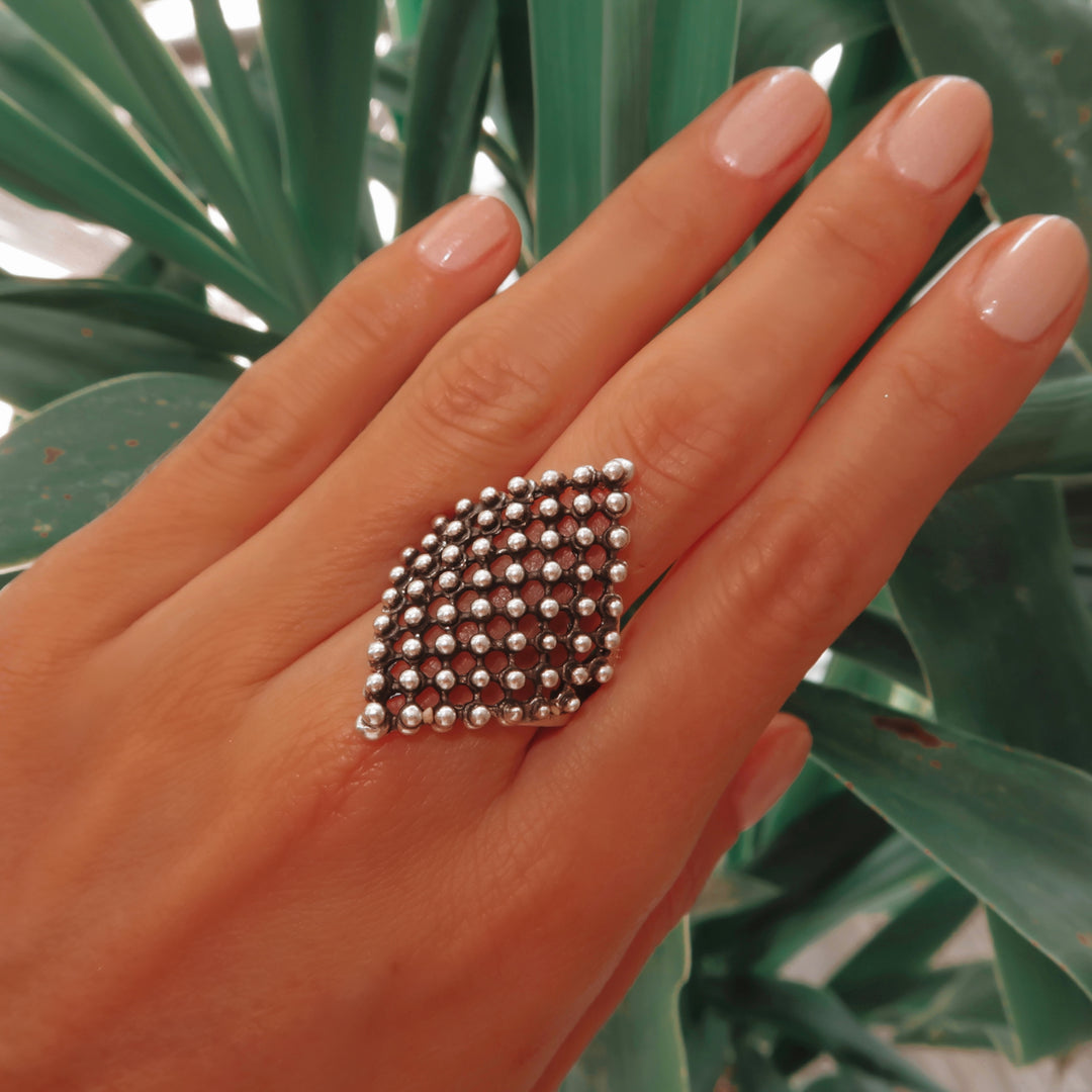 Lecce gyűrű ZAMAC Ékszerek ZAMAC ékszerek - Kézzel készült ékszerek a természetes formák szerelmeseinek