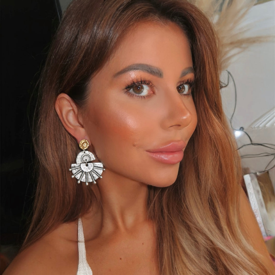 Mykonos fülbevaló ZAMAC Ékszerek ZAMAC ékszerek - Kézzel készült ékszerek a természetes formák szerelmeseinek