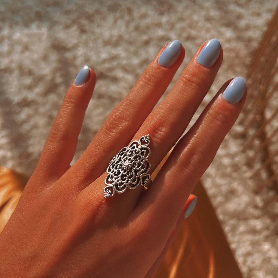 Ravenna gyűrű ZAMAC Ékszerek ZAMAC ékszerek - Kézzel készült ékszerek a természetes formák szerelmeseinek