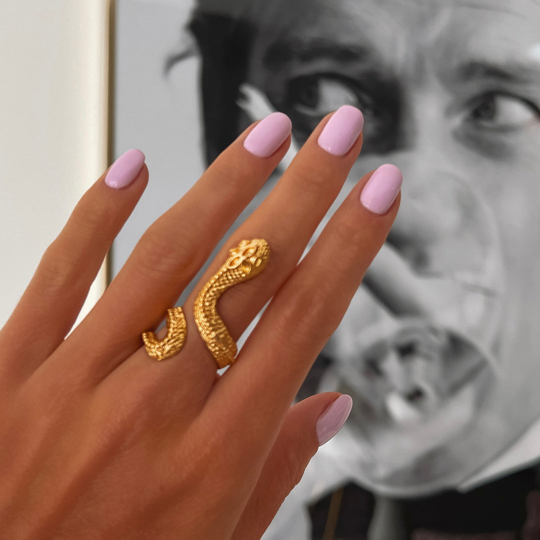 Rome-gold gyűrű Zamac Jewellery ZAMAC ékszerek - Kézzel készült ékszerek a természetes formák szerelmeseinek