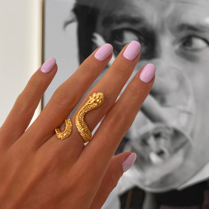 Rome-gold gyűrű Zamac Jewellery ZAMAC ékszerek - Kézzel készült ékszerek a természetes formák szerelmeseinek