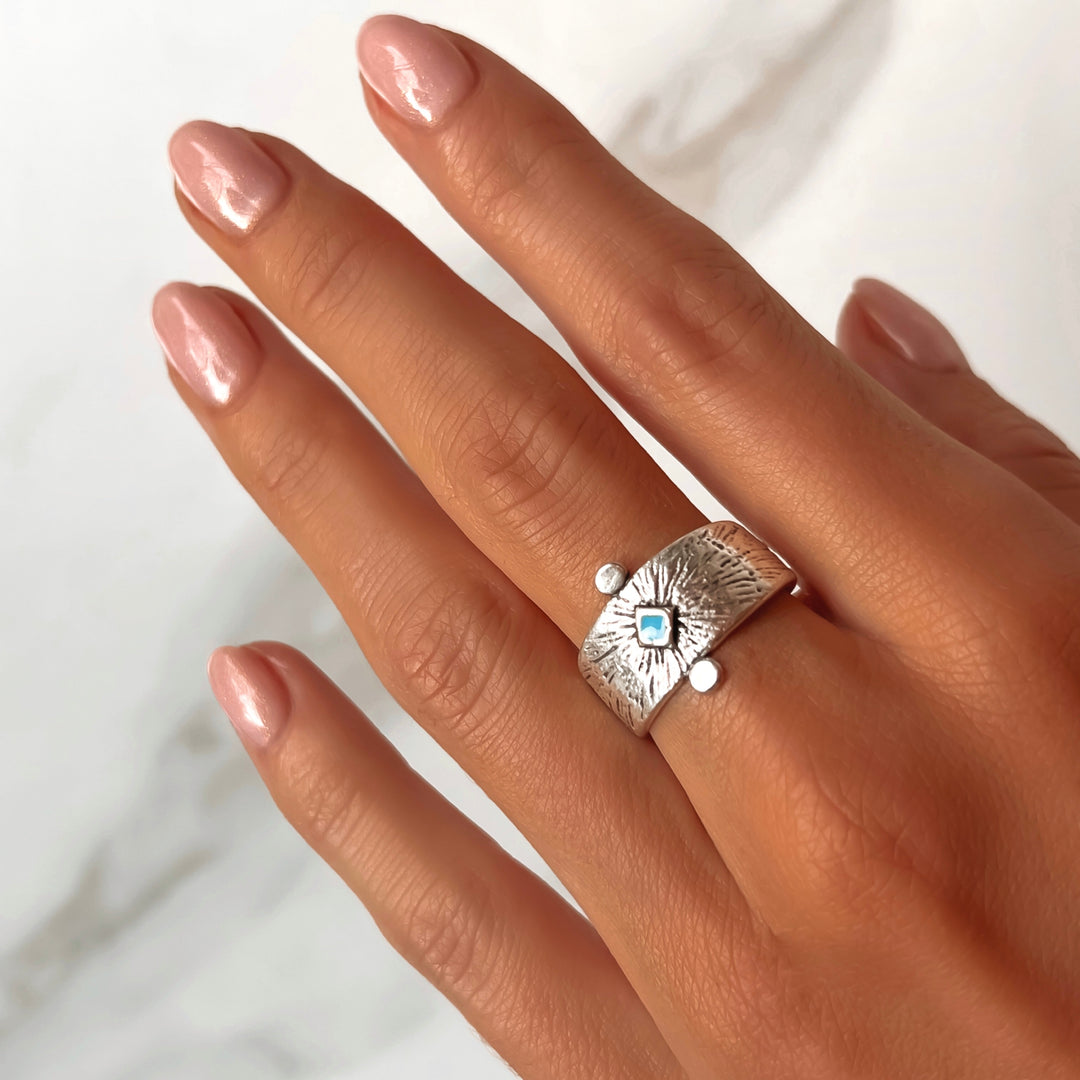 Moorea gyűrű Zamac Jewellery ZAMAC ékszerek - Kézzel készült ékszerek a természetes formák szerelmeseinek