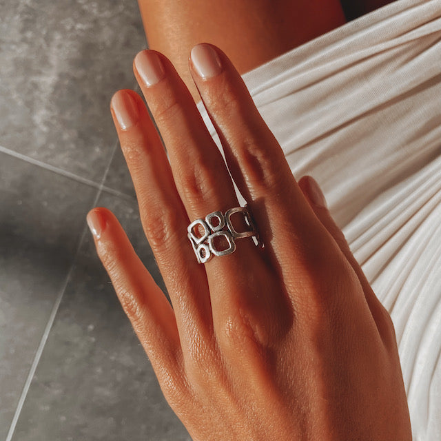 Rapallo gyűrű ZAMAC Jewellery ZAMAC ékszerek - Kézzel készült ékszerek a természetes formák szerelmeseinek