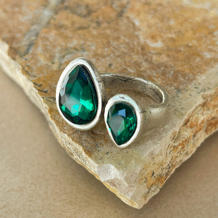 Burano gyűrű (zöld) Zamac Jewellery ZAMAC ékszerek - Kézzel készült ékszerek a természetes formák szerelmeseinek