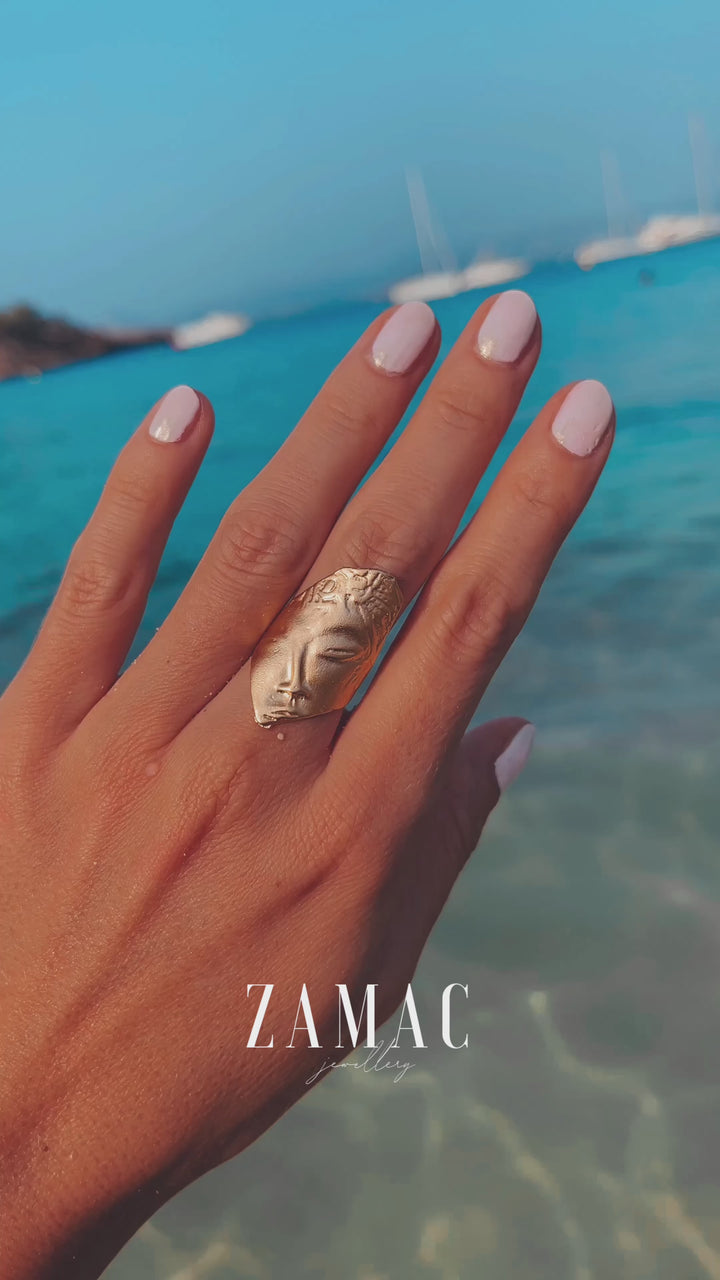 Venezia-gold gyűrű ZAMAC Ékszerek ZAMAC ékszerek - Kézzel készült ékszerek a természetes formák szerelmeseinek