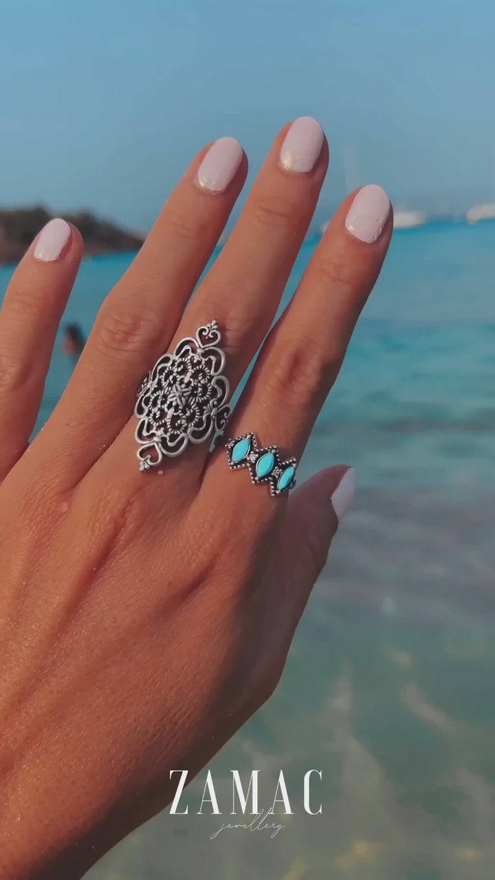 Marrakesh gyűrű ZAMAC Ékszerek ZAMAC ékszerek - Kézzel készült ékszerek a természetes formák szerelmeseinek